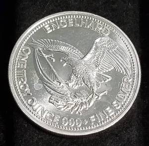 1 TROY OZ. .999 FINE SILVER ENGELHARD THE AMERICAN PROSPECTOR