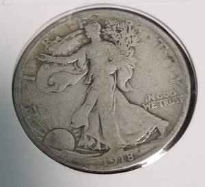 1918-S WALKING LIBERTY HALF DOLLAR