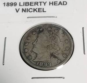 4 LIBERTY NICKELS 1899 1905 1907 1910
