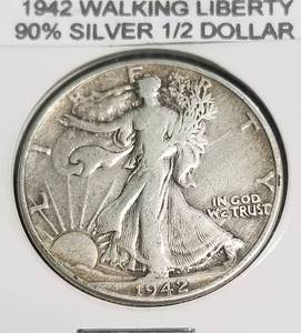 1942 WALKING LIBERTY HALF DOLLAR