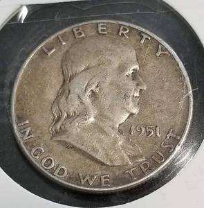 1951 FRANKLIN HALF DOLLAR