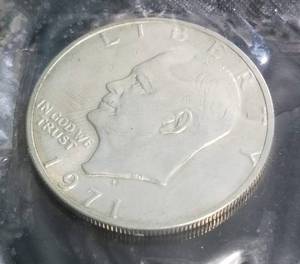 1971-S PROOF 40% SILVER EISENHOWER DOLLAR BLUE PACK