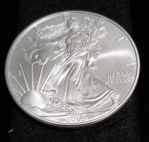 2009 AMERICAN SILVER EAGLE 1 TROY OZ. .999 FINE SILVER DOLLAR