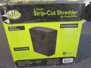lot 70 image: 6 Sheet Strip Cut Shredder...