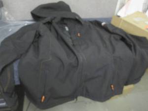 lot 133 image: Rigid Black XXL Mens Hooded Zip Jac...
