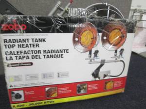 lot 268 image: Zobo 30,000 BTU propane Tank Top He...