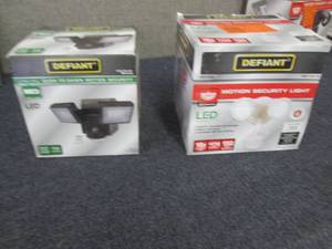 lot 313 image: 2 Defiant LED Motion Security Light...