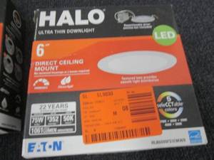 lot 316 image: 3 Halo HLB 6 in. White Round Integr...