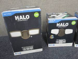 lot 321 image: 2 Halo Led Twin Head Flood Lights...