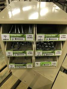 Cabinet with Assort Carriage Bolts
