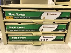 Cabinet with Assort Wood Screws