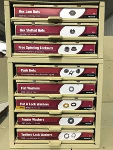 Double Cabinet with Assort washersNuts