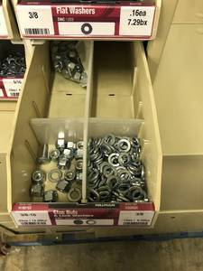 Cabinet with Assort Nutswashers
