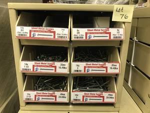 Cabinet with Assort Sheet Metal Screws