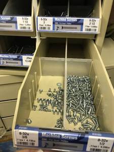 Cabinet with Assort Machine Screws