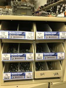 Cabinet with assort Machine Screws