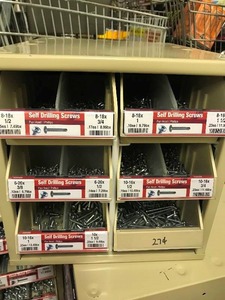 Cabinet with assort self drilling screws
