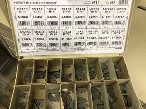 Cabinet with Assorted Specialty WashersScrews