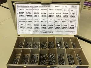 Double Cabinet with Assorted Stainless Steel Screws