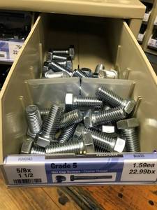 Cabinet with Assorted Hex Cap Screws