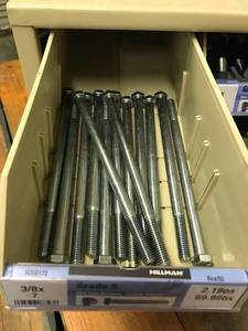 Cabinet with Assorted Hex Cap Screws