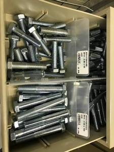 Cabinet with Assorted Metric Hex Head Cap Screws