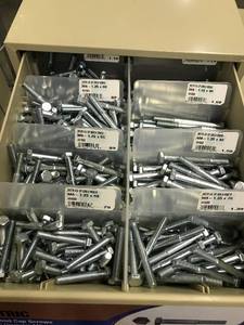Cabinet with Assorted Metric Hex Cap Screws