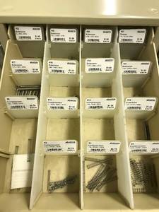 Double Cabinet with Assorted SpringsScrewsWashersNuts