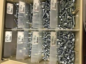 Cabinet with Assorted Metric Hex Screws