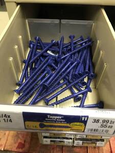 Double cabinet with Assorted ScrewsAnchors
