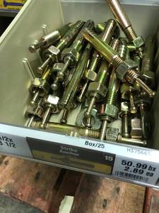 Cabinet with Assorted ScrewsAnchors