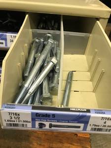 Cabinet with Assorted Hex Cap Screws
