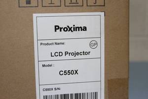 lot 3 image: New in Box Proxima C550X Large Venue 5000 Lumen XGA LCD Projector  Projection System