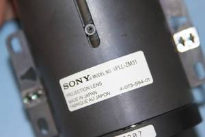 lot 28 image: Lot of Four (4) Sony Pro Video Projector  Projection Short Throw Wide Angle Zoom Lenses