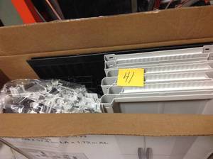 HDX 27 in. W 4 Shelf Plastic Multi-Purpose Cabinet in Gray