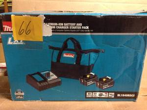 Makita 18-Volt LXT Lithium-Ion 4.0 Ah Battery and Rapid Optimum Charger Starter Pack