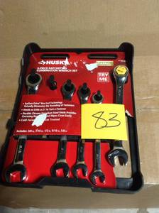 Husky SAE Ratcheting Combination Wrench Set (5-Piece)