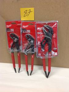 Lot of 3 Milwaukee  Pliers