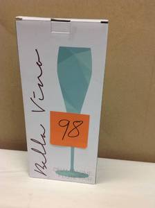 Hand Blown Crystal Champagne Flute