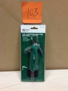 Commercial Electric 7 in 1 Electricians Multi-Tool with Pouch