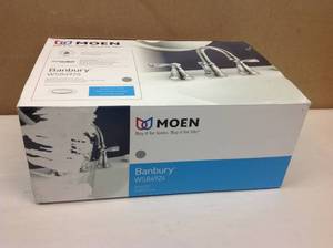 Moen Banbury 8 in. Widespread 2-Handle Bathroom Faucet in Chrome in like new condition