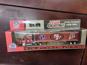 lot 10 image: 49ers Collectible NFL Limited Edition Peterbilt 180 Scale