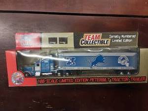lot 14 image: Lions Collectible NFL Limited Edition Peterbilt 180 Scale
