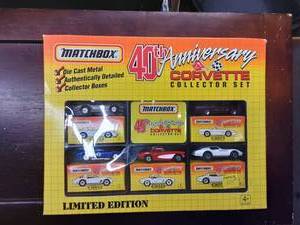 lot 33 image: Matchbox 40th Anniversary Corvette Collectors Set
