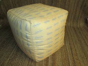 lot 75 image: Fabric Print Ottoman PLT...