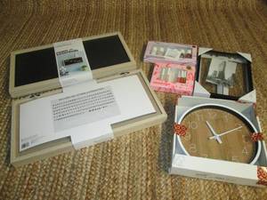 lot 110 image: Wall Clock, Nail Polish, Lip Gloss,...