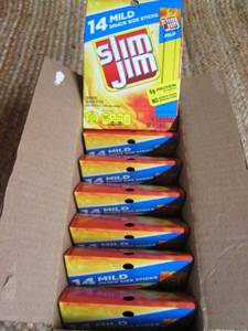 lot 132 image: Case of Slim Jims Mild Best By 02...