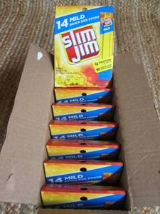 lot 133 image: Case of Slim Jims Mild Best By 02...