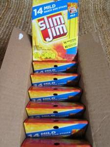 lot 135 image: Case of Slim Jims Mild Best By 02...