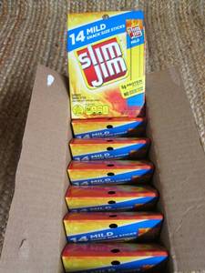 lot 138 image: Case of Slim Jims Mild Best By 02...